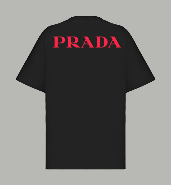 Prada Logo Cotton Short-Sleeved T-Shirt