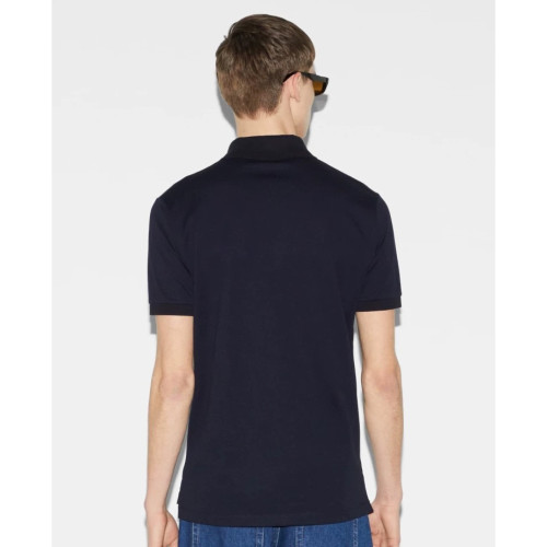 GUCCI Cotton Polo Shirt with Web