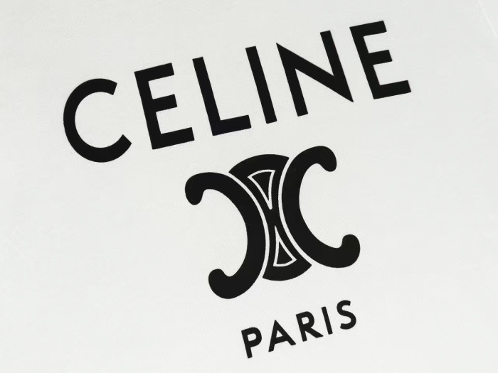 CELINE BLASON LOOSE COTTON JERSEY T-SHIRT
