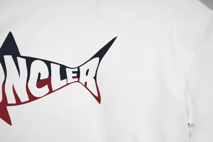 Moncler Shark Logo Cotton T-Shirt