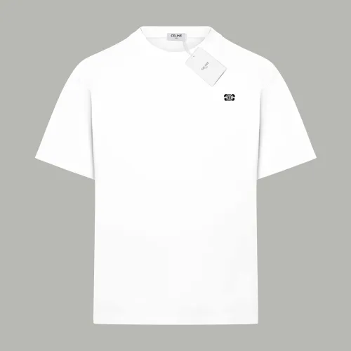 CELINE TRIOMPHE LOOSE T-SHIRT IN COTTON JERSEY