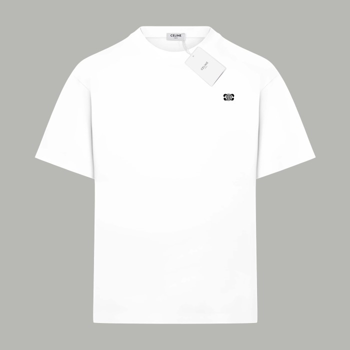 CELINE TRIOMPHE LOOSE T-SHIRT IN COTTON JERSEY