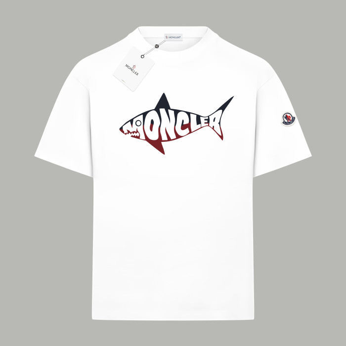 Moncler Shark Logo Cotton T-Shirt