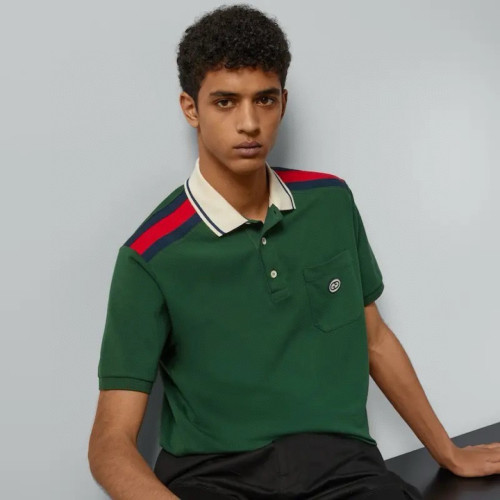 GUCCI Interlocking G Cotton Polo Shirt