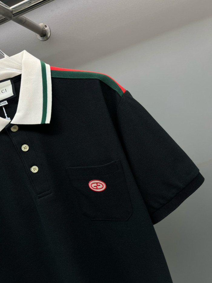 GUCCI Interlocking G Cotton Polo Shirt