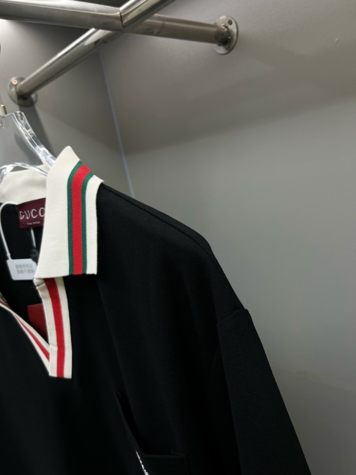 Gucci Logo Embroidery Polo Shirt