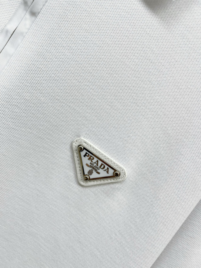 Prada Triangle-logo Cotton Polo Shirt