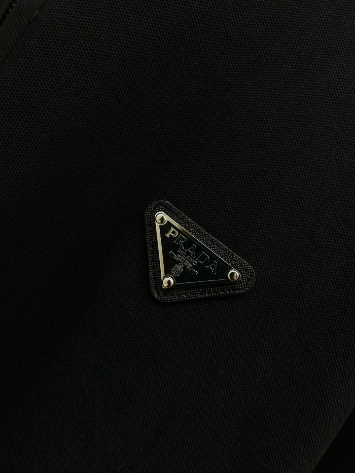 Prada Triangle-logo Cotton Polo Shirt