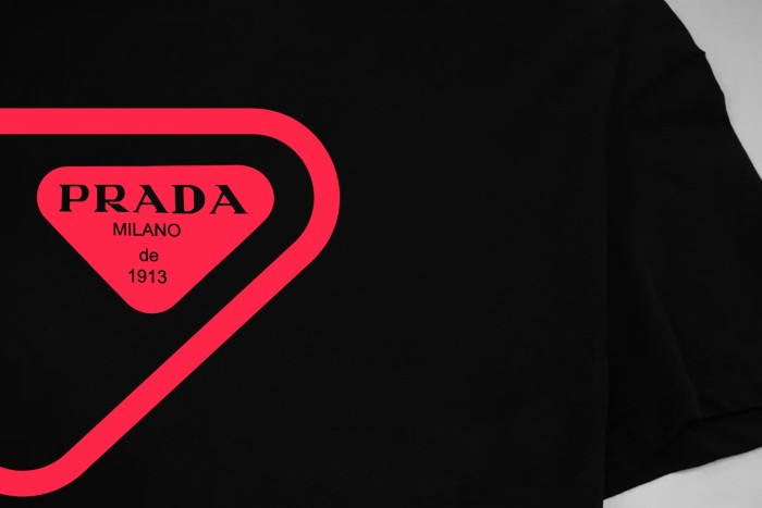 Prada Logo Cotton Short-Sleeved T-Shirt