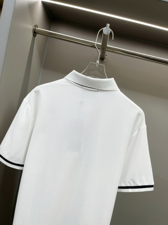 Gucci Knit Cotton Polo Shirt With Intarsia