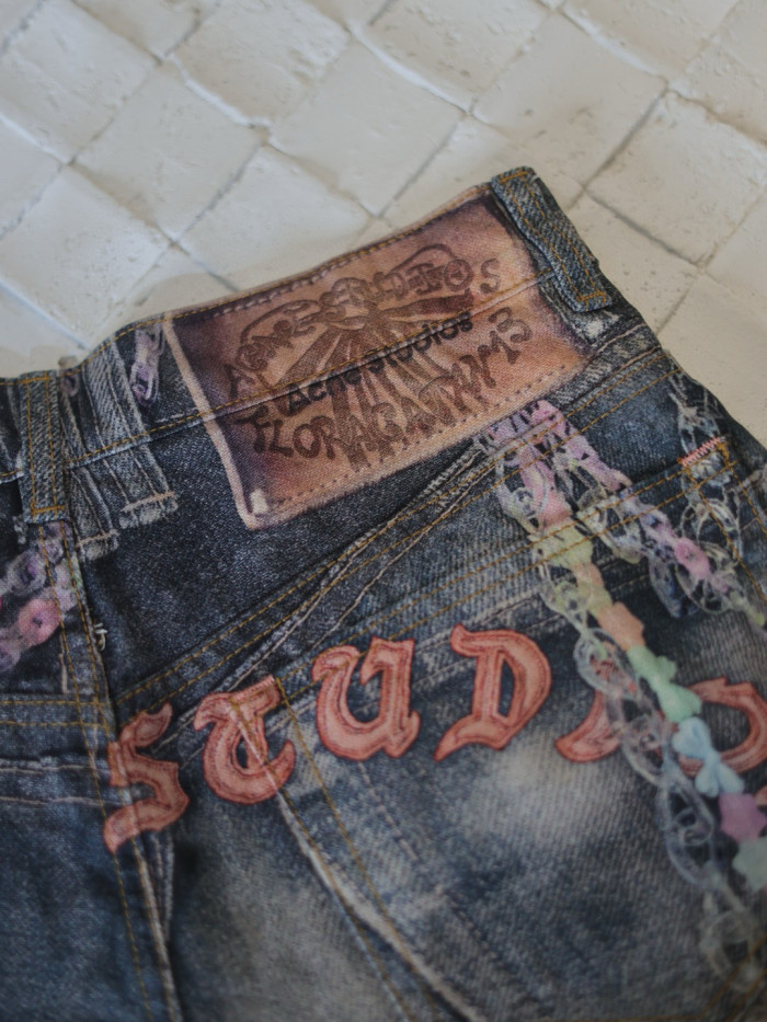 Acne Studios - Denim Shorts - Loose Fit - Mid Blue