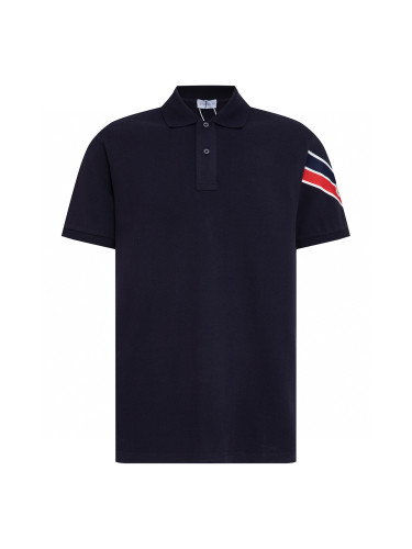 Moncler Tricolor-Trimmed Cotton Piquet Polos T-shirt