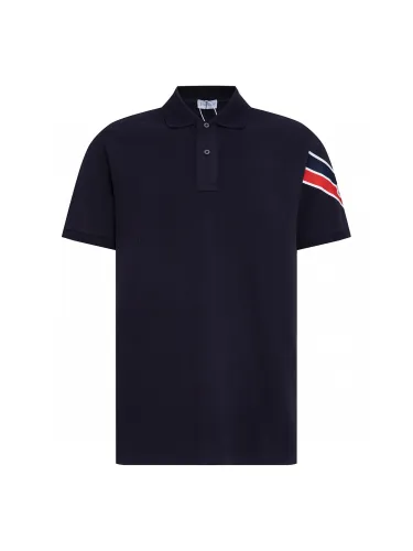 Moncler Tricolor-Trimmed Cotton Piquet Polos T-shirt