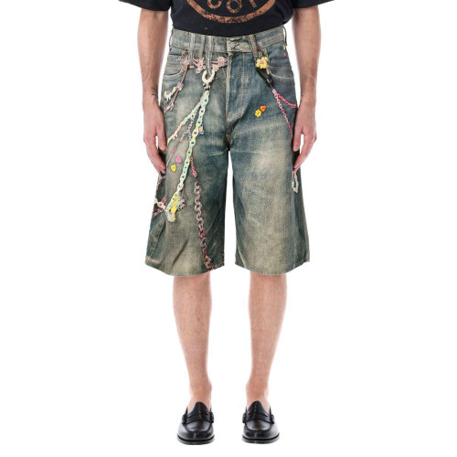 Acne Studios - Denim Shorts - Loose Fit - Mid Blue