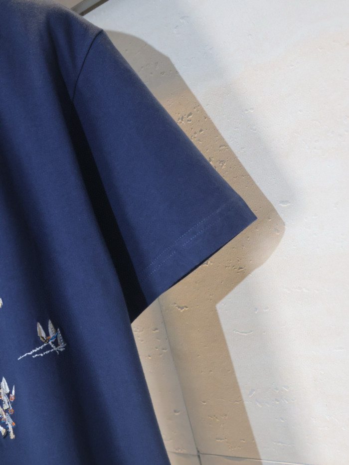 Louis Vuitton Embroidered Cotton T-Shirt