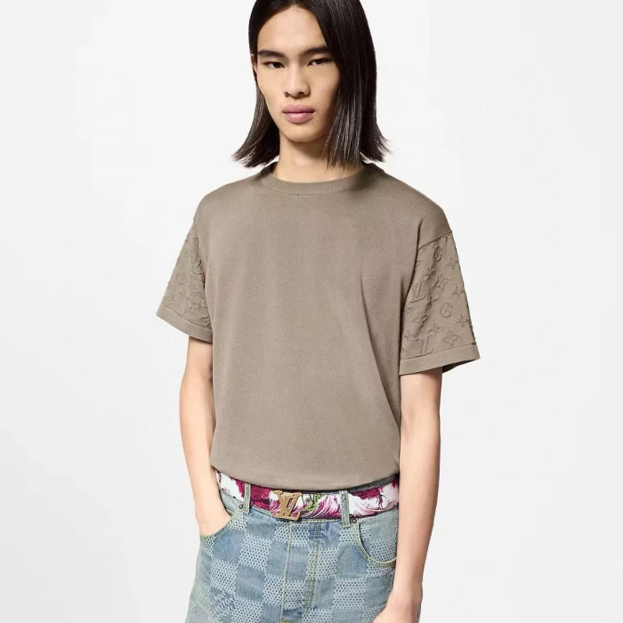Louis Vuitton Cotton Crewneck Short-Sleeved T-shirt
