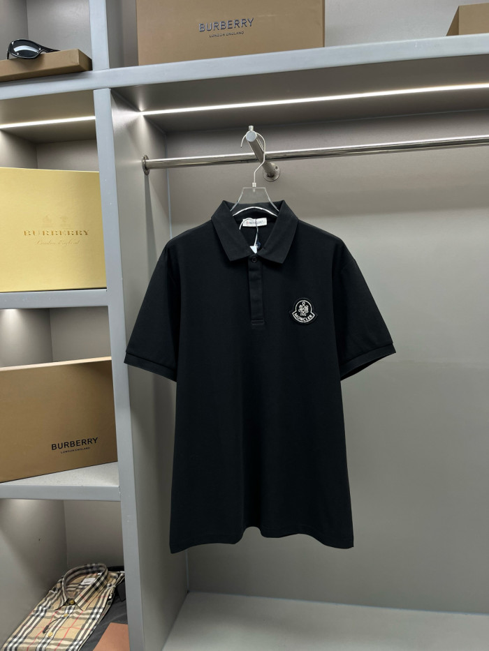 Moncler Year of the Snake Patch Cotton Piquet Polo Shirt
