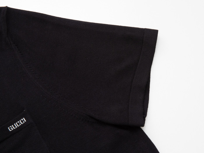 GUCCI Logo-Intarsia Wool-Blend Polo Shirt for Men