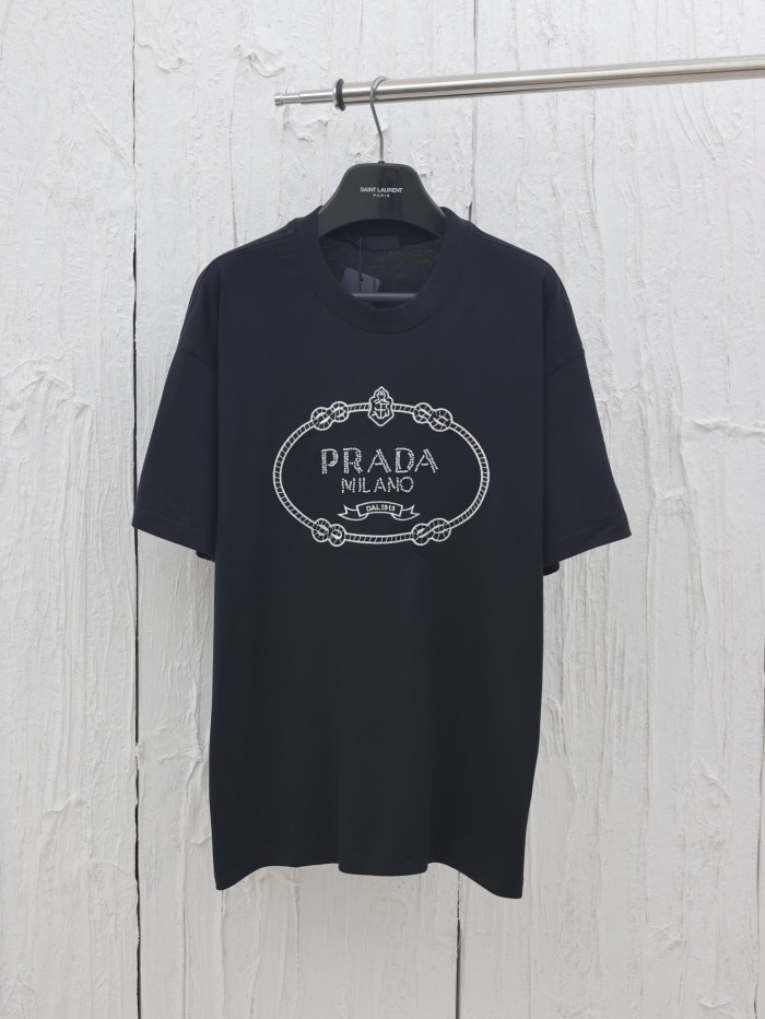 Prada Logo-print Cotton Cropped T-shirt