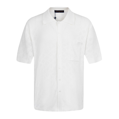 Louis Vuitton Short-Sleeved LV Blason Cotton Printed Oxford T-Shirt