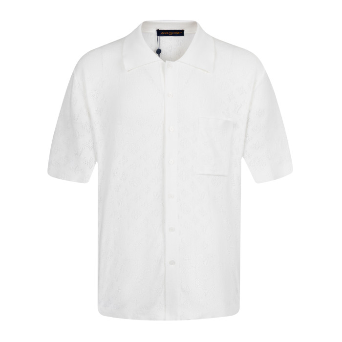 Louis Vuitton Short-Sleeved LV Blason Cotton Printed Oxford T-Shirt