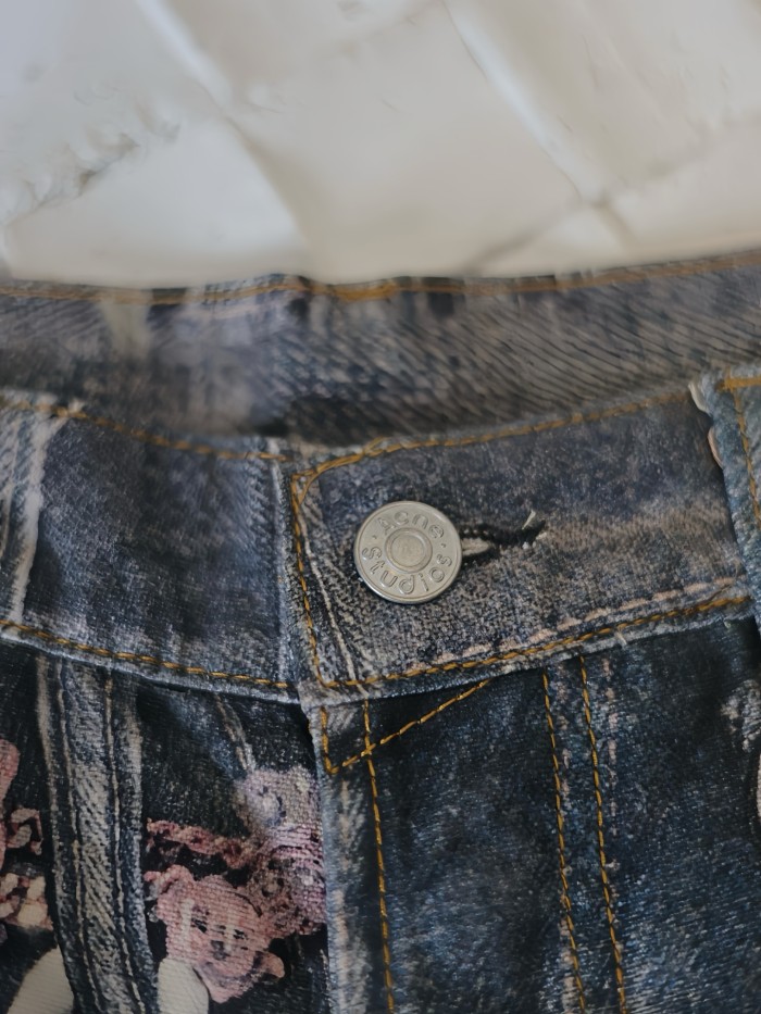 Acne Studios - Denim Shorts - Loose Fit - Mid Blue