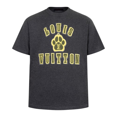Louis Vuitton Embellished Short-Sleeved Cotton Crewneck T-shirt