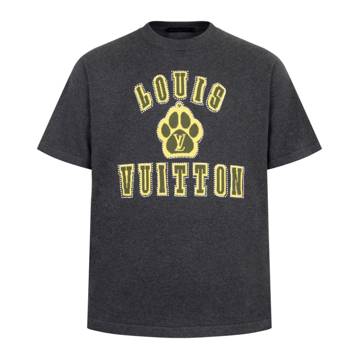 Louis Vuitton Embellished Short-Sleeved Cotton Crewneck T-shirt