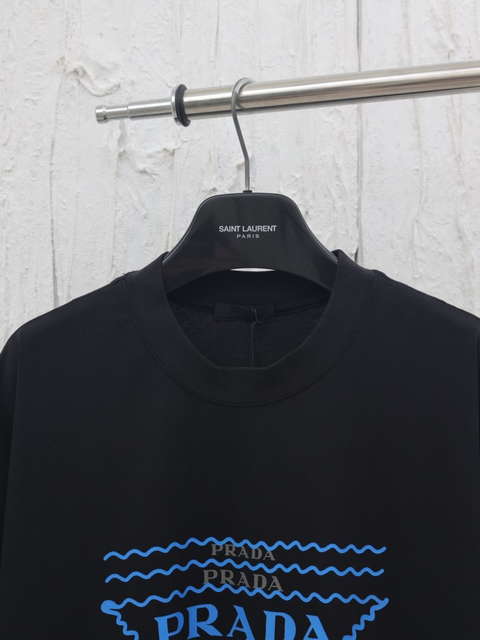 Prada Printed Cotton Short-Sleeved T-Shirt