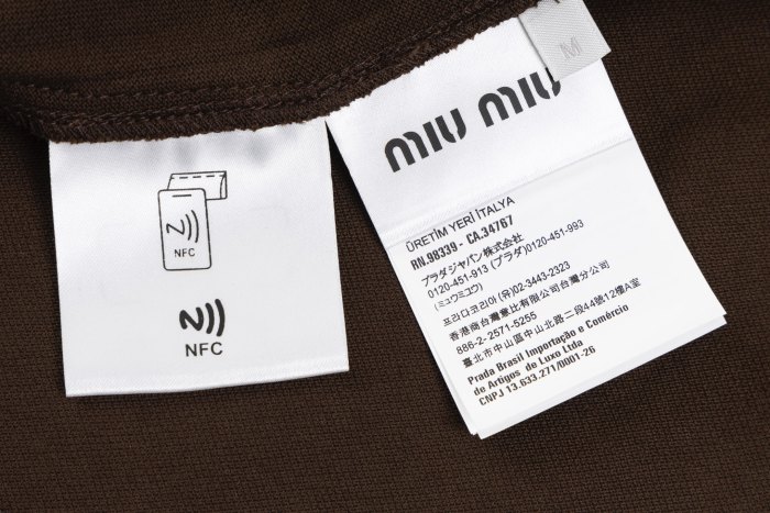 MiuMiu Cocoapervinca Cotton Piqué Polo Shirt