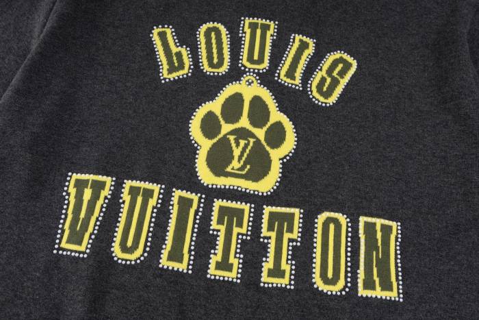 Louis Vuitton Embellished Short-Sleeved Cotton Crewneck T-shirt
