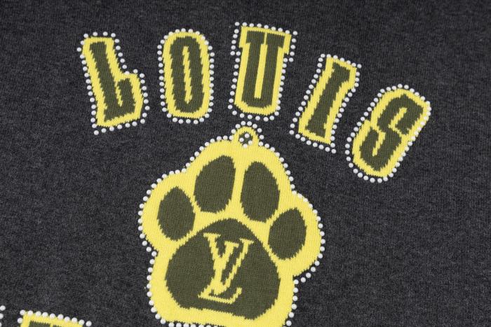 Louis Vuitton Embellished Short-Sleeved Cotton Crewneck T-shirt