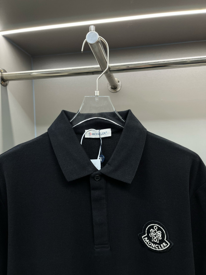 Moncler Year of the Snake Patch Cotton Piquet Polo Shirt