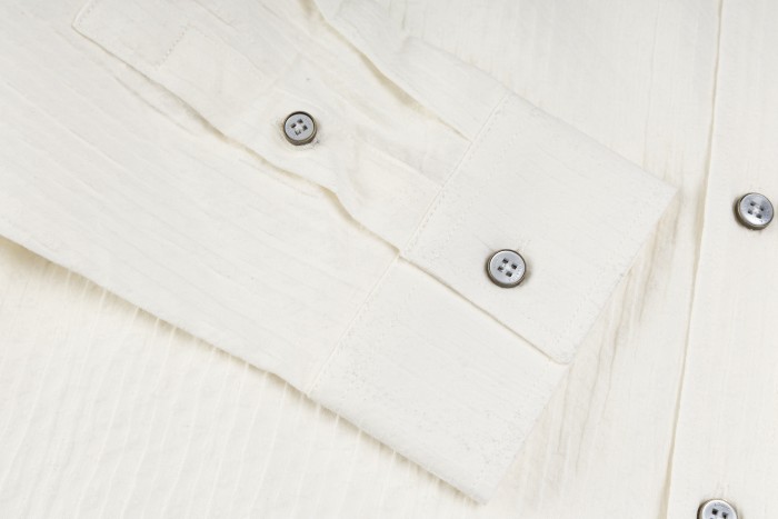 Louis Vuitton Monogram Jacquard Long-Sleeved Cotton Shirt