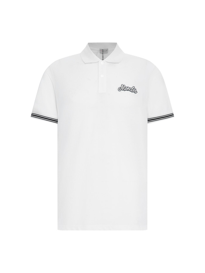 Moncler logo-embroidered Polo Shirt