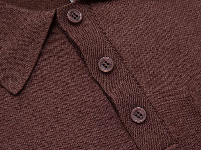 GUCCI Logo-Intarsia Wool-Blend Polo Shirt for Men