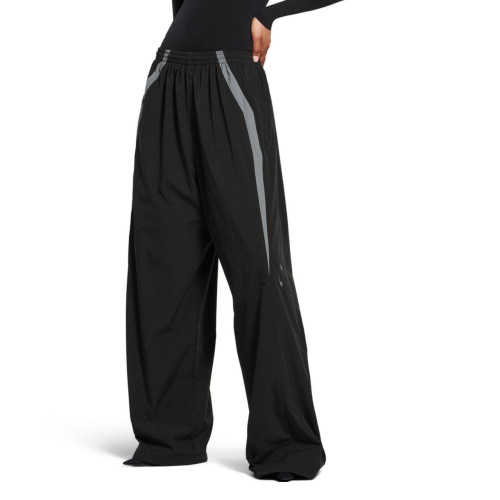 Balenciaga Men's Large Tracksuit Pants in Black Grey