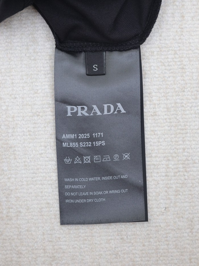 Prada Raised Logo round-neck T-shirt