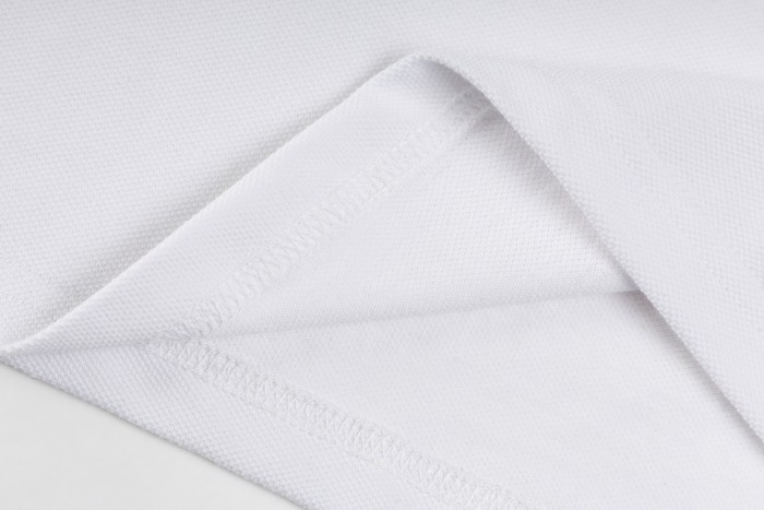 Prada Stretch Cotton Short Sleeve Polo Shirt White