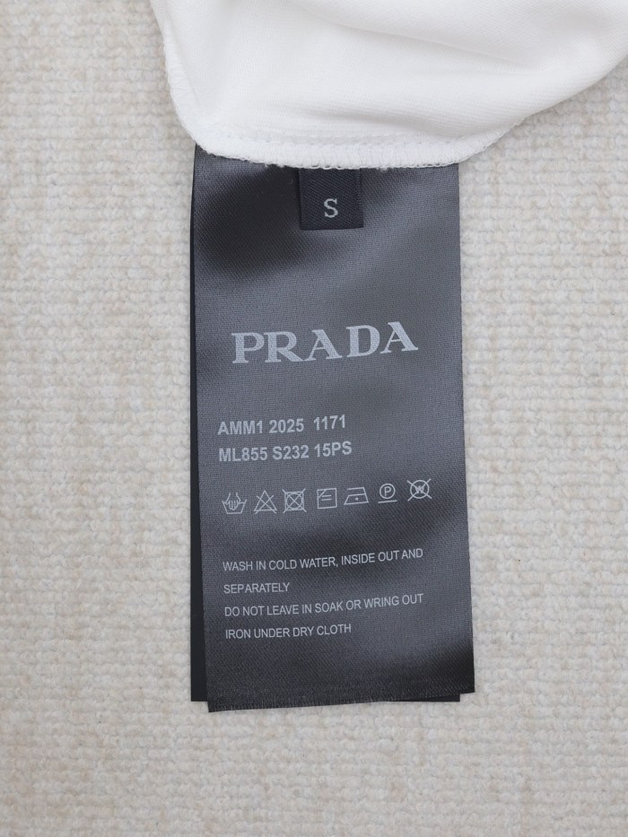 Prada Raised Logo round-neck T-shirt