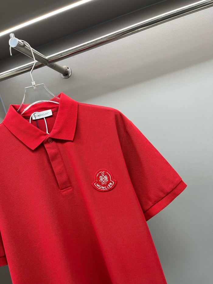 Moncler Year of the Snake Patch Cotton Piquet Polo Shirt