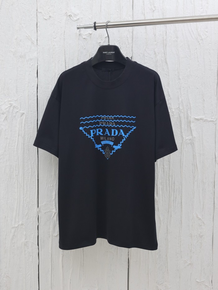 Prada Printed Cotton Short-Sleeved T-Shirt