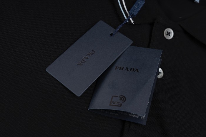 PRADA Polo Shirts Men Black