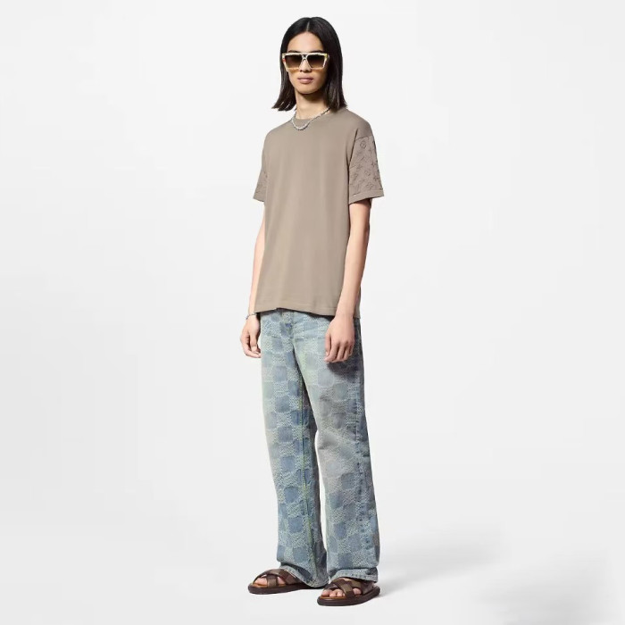Louis Vuitton Cotton Crewneck Short-Sleeved T-shirt