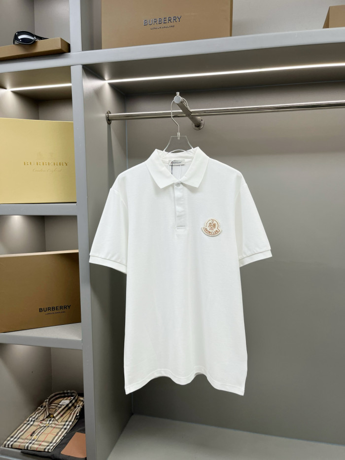 Moncler Year of the Snake Patch Cotton Piquet Polo Shirt