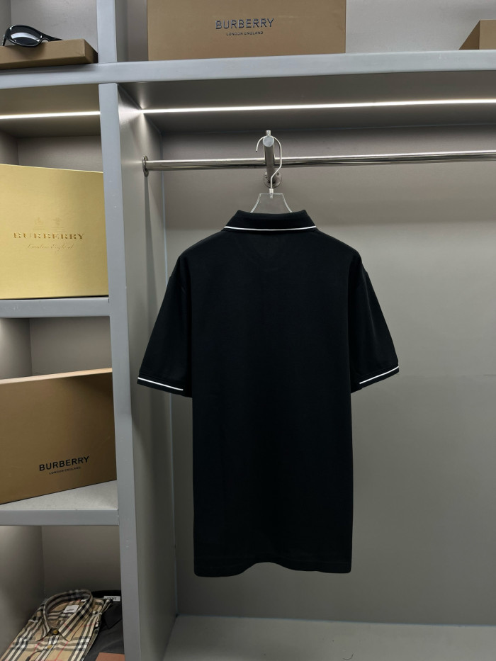 Moncler Optical Logo Patch Cotton Polo Shirt