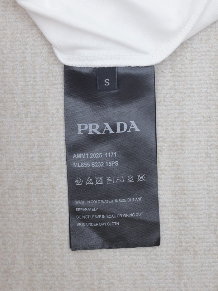 Prada Logo Cotton Short-Sleeve T-Shirt