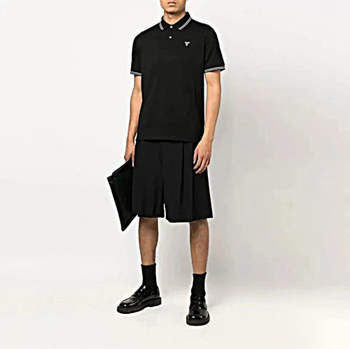 PRADA Polo Shirts Men Black