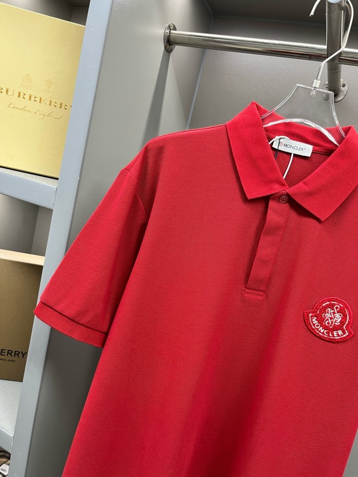 Moncler Year of the Snake Patch Cotton Piquet Polo Shirt