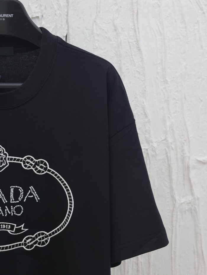 Prada Logo-print Cotton Cropped T-shirt